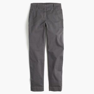 Cropped Pant in Stretch Chino in Graphic Charcoal